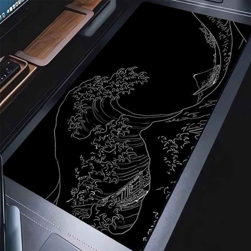 Mouse pad Huge Waves Computer Laptop Anime Keyboard Mouse Mat Senior Mousepad Keyboards Gamers Decoracion Spectacular Desk Mat