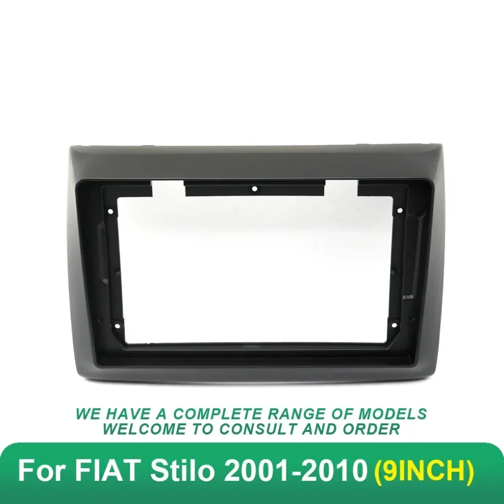 9 Inch Car DVD Frame Audio Dashboard Trim Kit Panel Radio Large Screen Car Multimedia Player For FIAT Stilo 2010 Dash Mount Kit