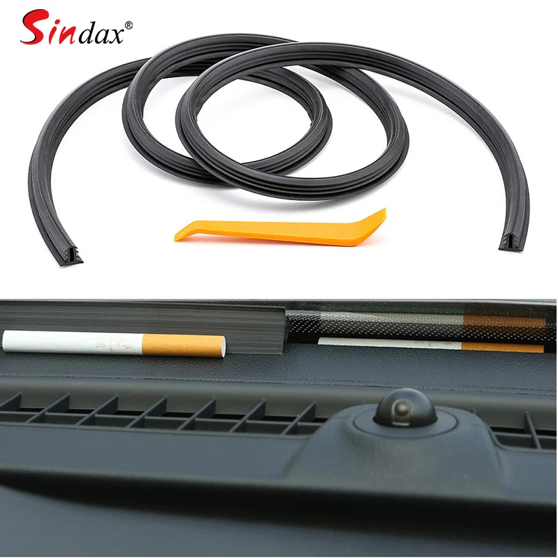 Auto Dashboard Sealing Strip Noise Sound Insulation Rubber Strip Windshield Seals Universal Weatherstrip Interior Accessories