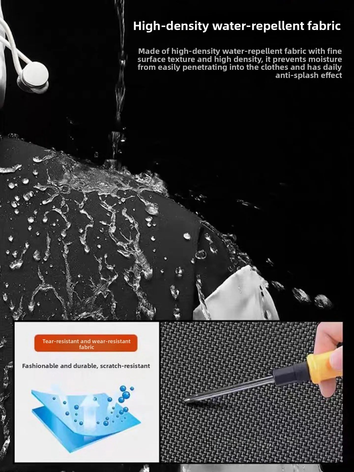 

aphene Теплое легкое хлопковое курто с меховым воротником Ветрозащитное водонепроницаемое повседневное пальто для папы с подставкой в полиэстере...