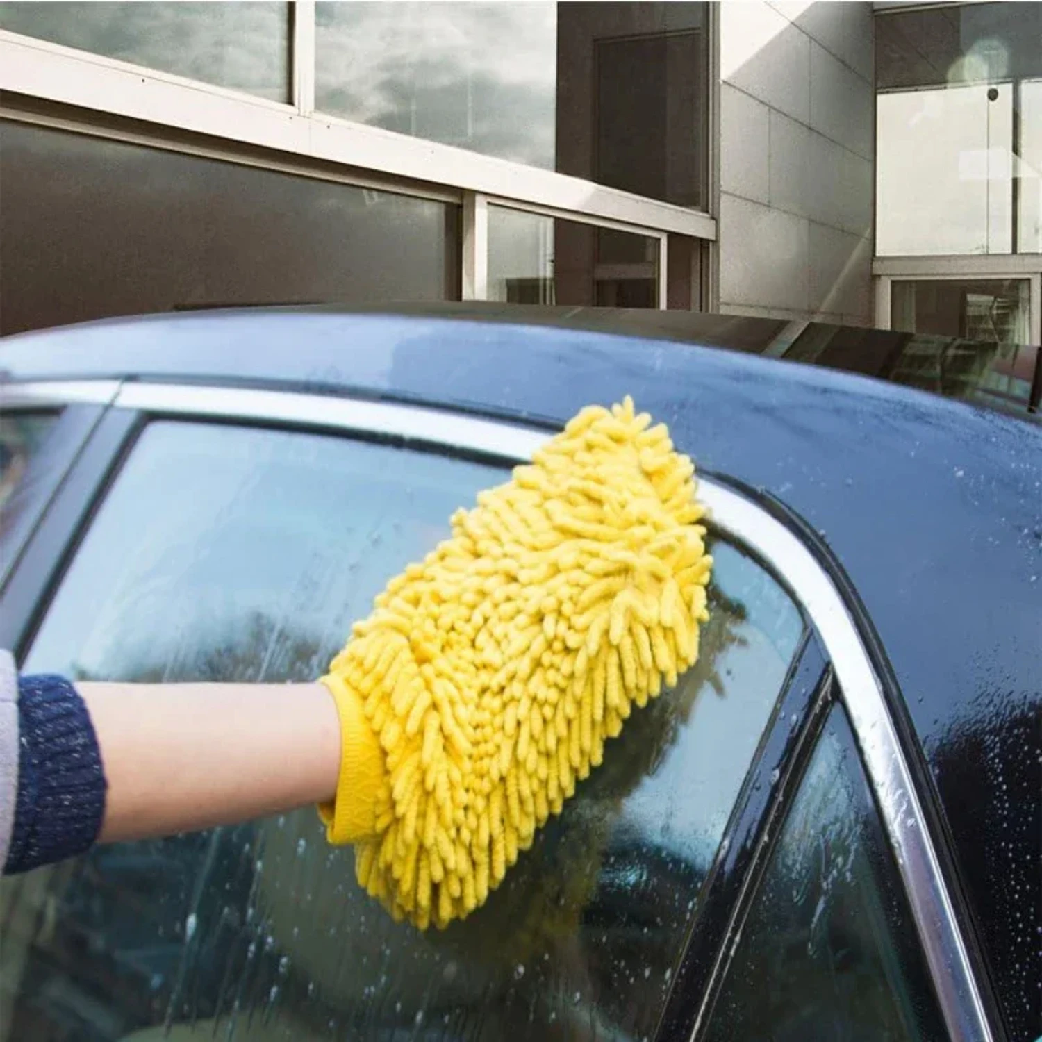 Microfibre Car Wash Gloves Cleaning Microfibre Super Absorbent Car Cleaning Gloves Soft Car Wash Cleaning Gloves Drying Gloves