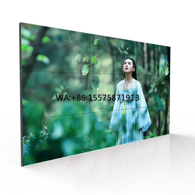 HD Splicing Screen Display 55 Inch Indoor Seamless Narrow Bezel 3.5mm 2x2 2x3 3x3 LCD Video Wall