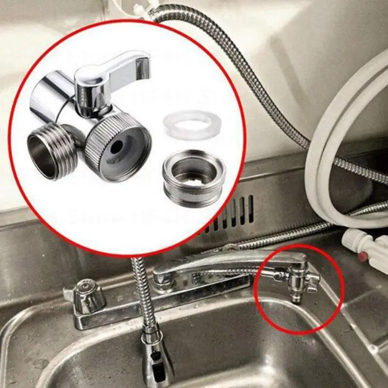 3way M22/M24 Switch Faucet Adapter Sink Splitter Diverter Valve Water Tap Connector for Toilet Bidet Shower Bathroom Kitchen