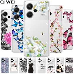 For Xiaomi Redmi Note 13 Pro Plus Case Transparent Cute Soft Silicone TPU Coque for Redmi Note 13 Pro+ 5G Phone Cover Clear Capa