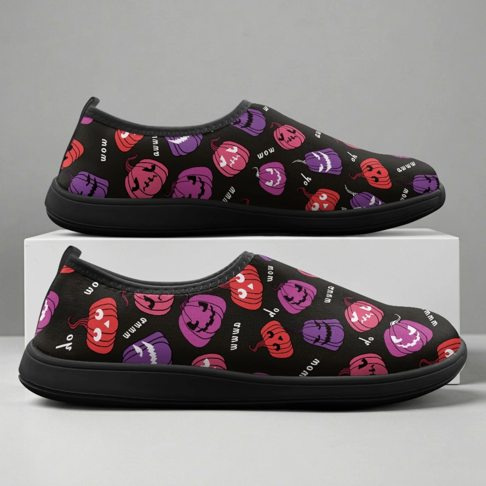 PENSTROLL Halloween Pumpkin 2026 New Zero Drop Walking Sneakers for Men Polyester & EVA Mens Walking Shoes Casual Sneakers