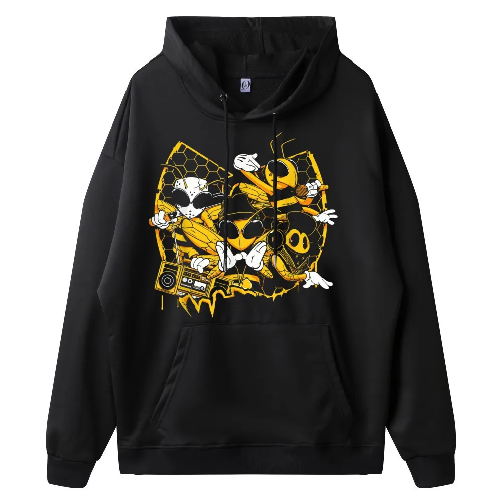 Bees Hip Hop Old School Special long Sleeve Geek Sweatshrt Crew Neck Youth Sweatshirt Birthday Hoodies Father Day