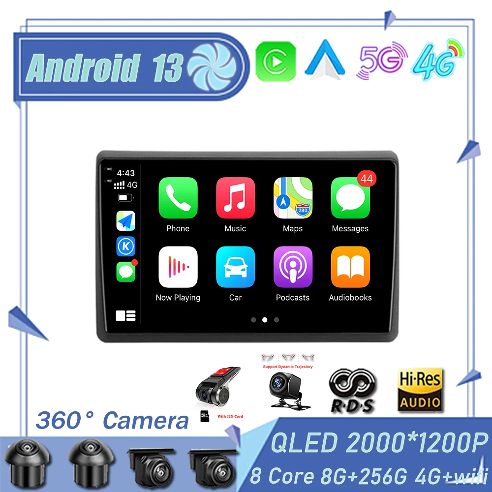 

Android 13 Car Radio For Nissan NV400 Opel Movano Renault Master III 3 2010 - 2019 Multimedia Player Navigation GPS Carplay Auto