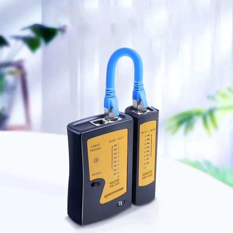 Network Cable Tester Continuity Tester For RJ45 RJ11 RJ12 Twisted Pair Connections CAT5/CAT6/CAT7 UTP LAN Wire Test Tool