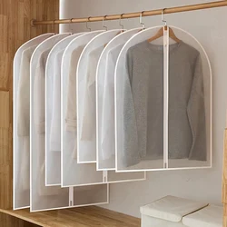 Clothes Hanging Dust Cover Wedding Dress Cover Suit Coat Storage Bag Transparent Fully Enclosed Clothes Cover With Zipper