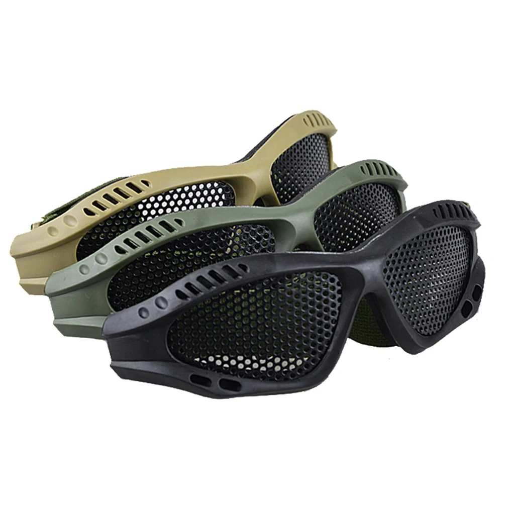 نظارات الادسنس التكتيكية نظارات معدنية الاستنسل/عدسة الكمبيوتر تأثير المقاومة الدراجات الألوان لعبة حماية السلامة نظارات العين #1