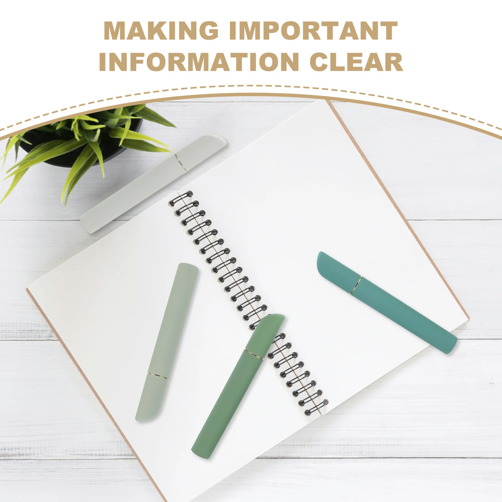 

4pcs Highlighter Pens Fluorescent Marker Pen Water-Based Ink Vibrant Colors Smooth Writing Long-Lasting Ideal For Study Office