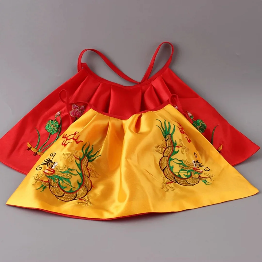 Embroidered Lotus Flower Dragon Robe Buddhist Statue Clothing Buddha's Cloak Traditional Buddhist Robes Spiritual Decorations