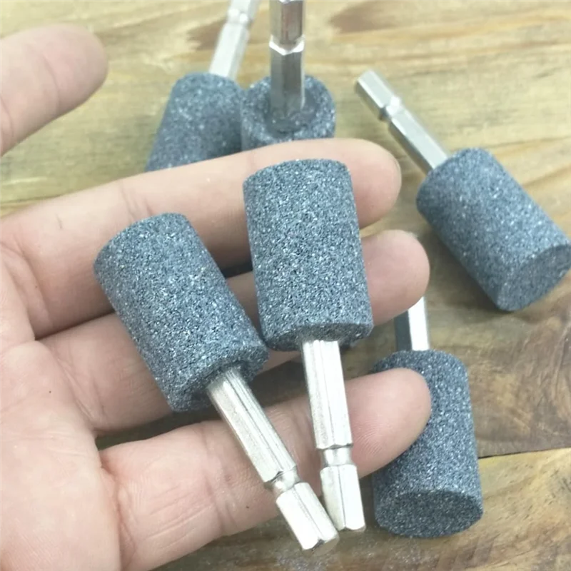 LICE-8 Pcs Shape Grinding Stone - 1/4Inch Hex Shank Abrasive Stone Mounted Grinding Point For Rotary Tool Drill