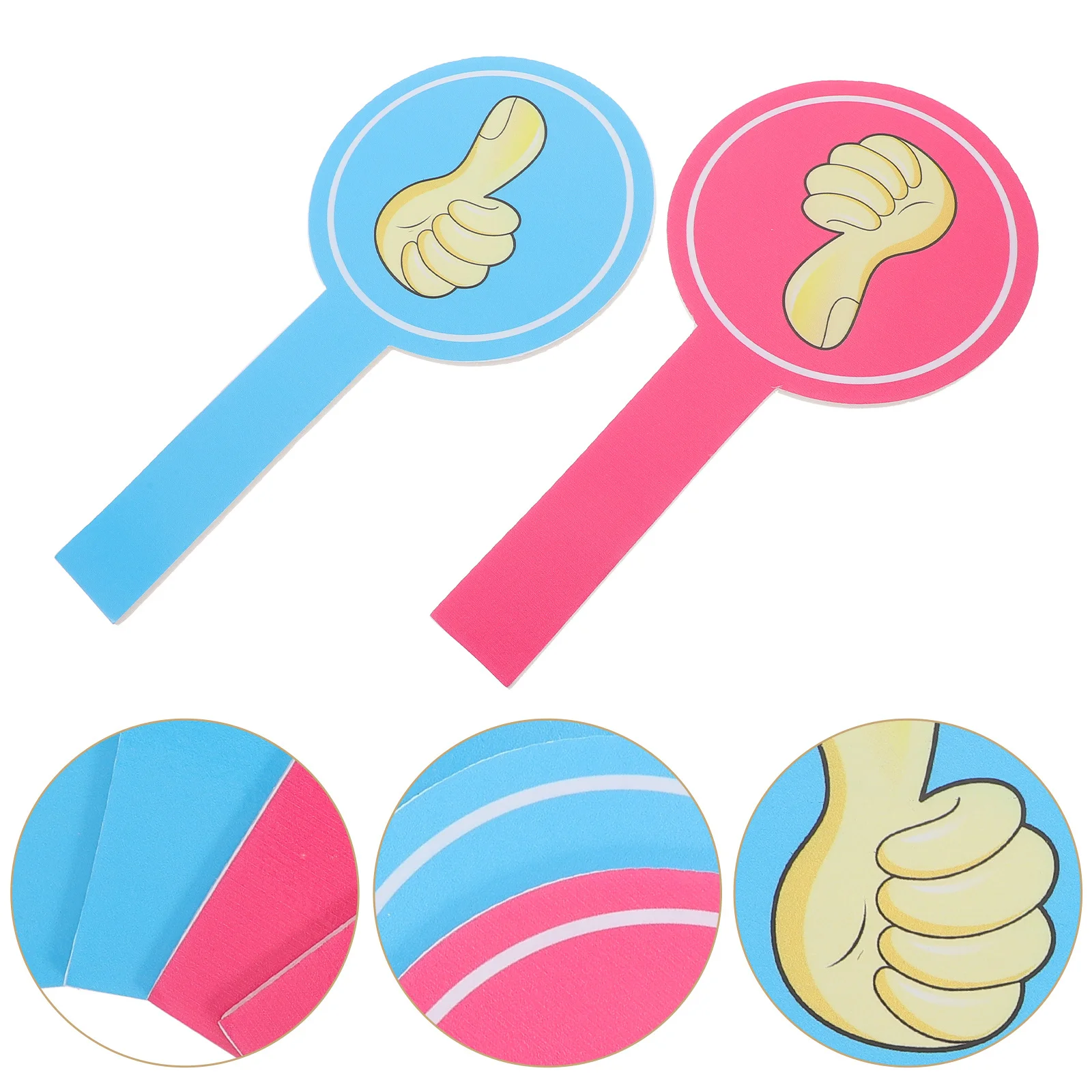 

4pcs Voting Board Classroom Paddle Teacher Judging Tool Portable Reusable School Accessory Handheld Foam Paddle For Education