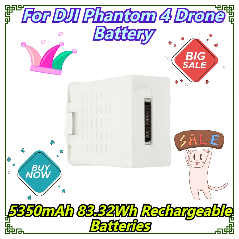 

5350mAh 83.32Wh Rechargeable Batteries For DJI Phantom 4 Drone Battery