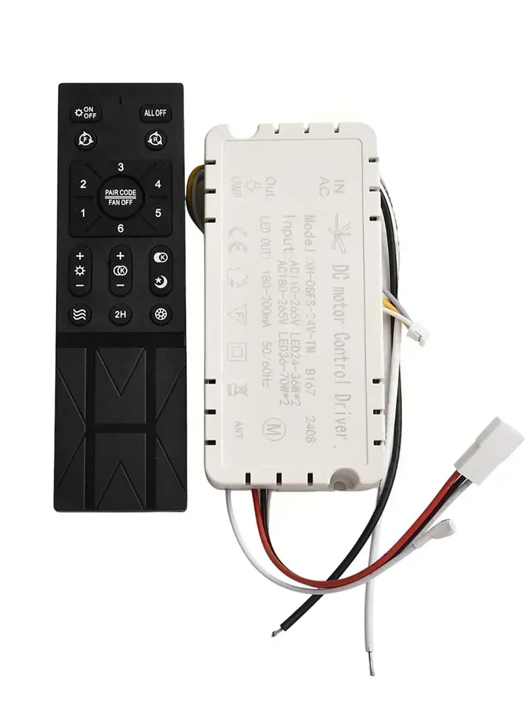 Ceiling Fan Accessories Ceiling Fan Remote Home Improvement 6 Speed Settings AC 110V-265V Battery Monitoring Convenient Reset
