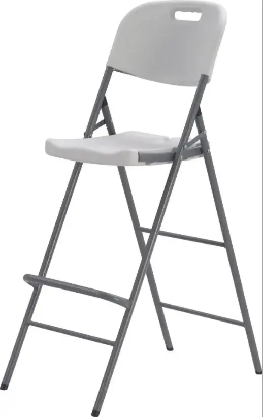 High Quality Hot Sale Cheap simple design Plastic folding Bar chair With Metal Frame Colors customized Bar Stool