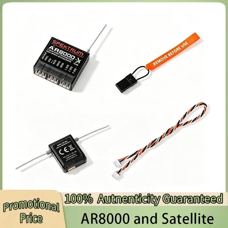 Spektrum AR8000 2.4GHz 8CH  Receiver Support DSM2 DSMX W/ Extended Satellite for JR Spektrum DX7s DX8 DX9 Dx18 Transmitter