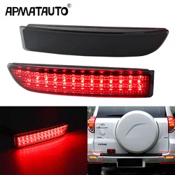 2PCS 레드/스모크 렌즈 LED 테일 라이트 주차 브레이크 후면 범퍼 안개등 램프 Toyota RAV4 2006 2007 2008 09-2012