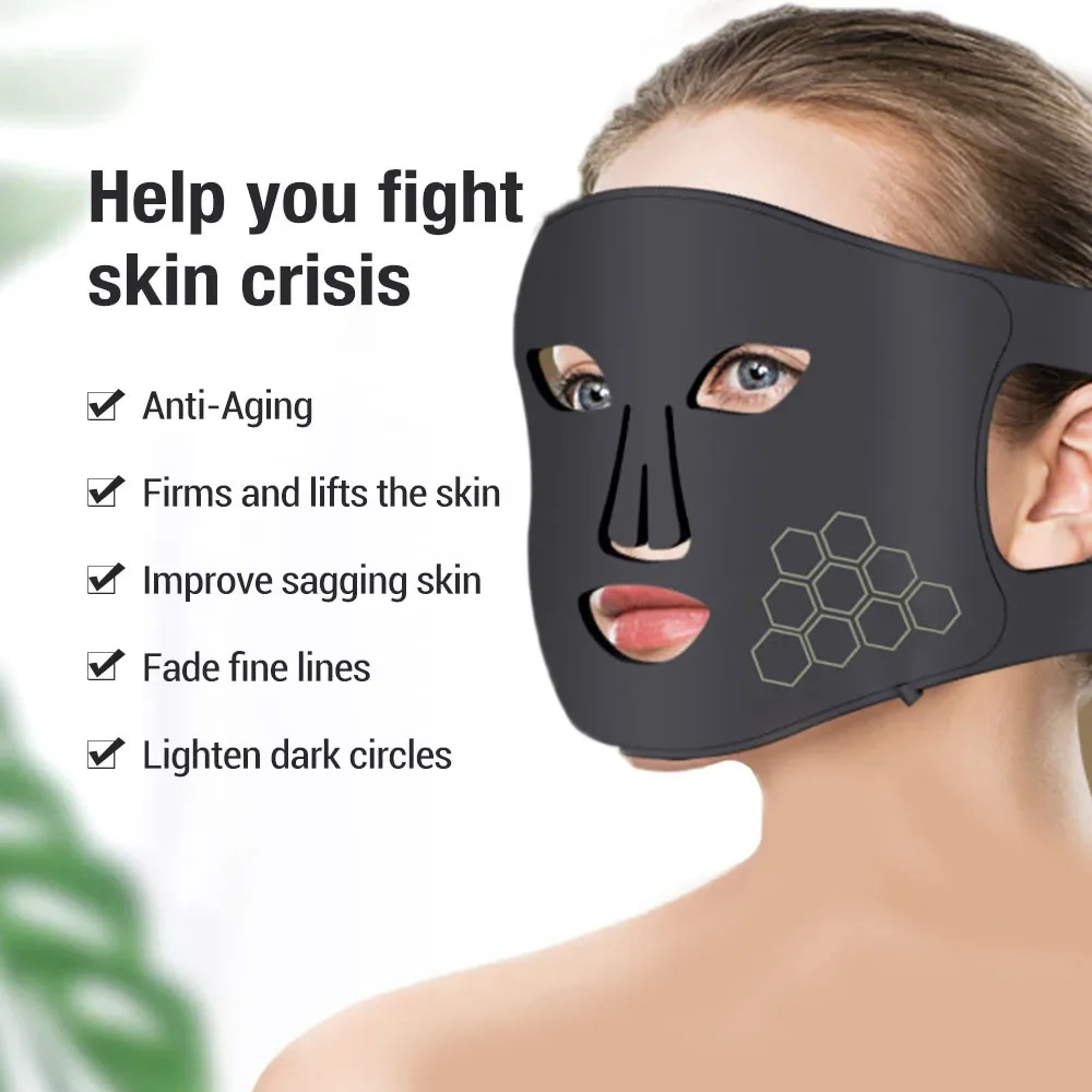 Red Light therapy  Mask 460nm 660nm 850nm LED Beauty Devices Face Instrument Rejuvenation Skin Anti Aging Wrinkle Skin Repair