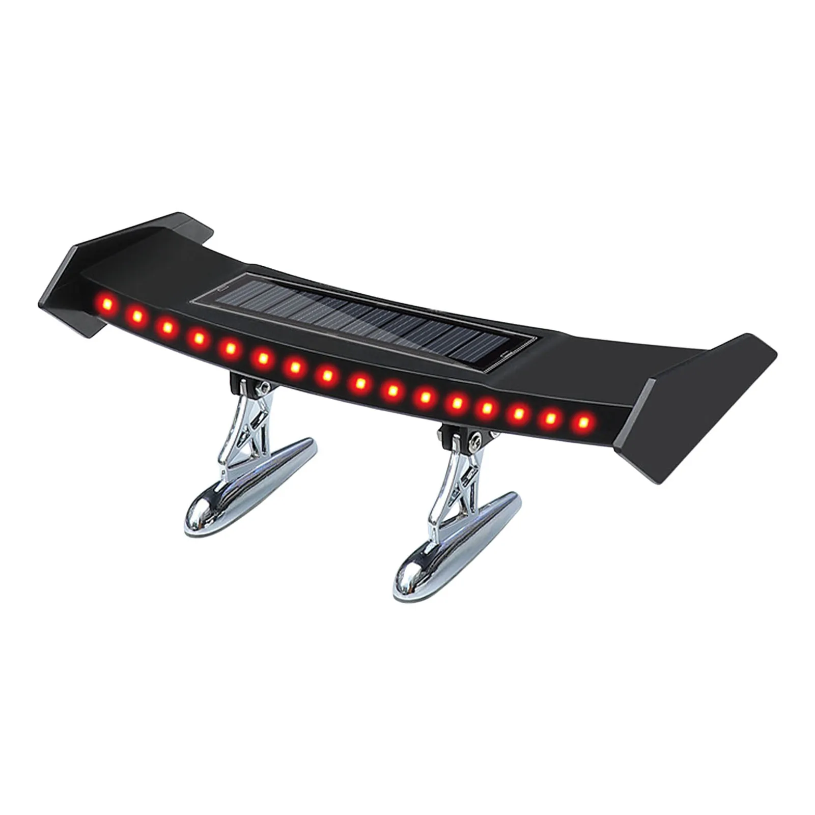 Car Accessories Brake Light Solar Powered LED Spoiler Mini Rear Wing Taillight Smart Light Control LED Warning Lamp Turn Signal