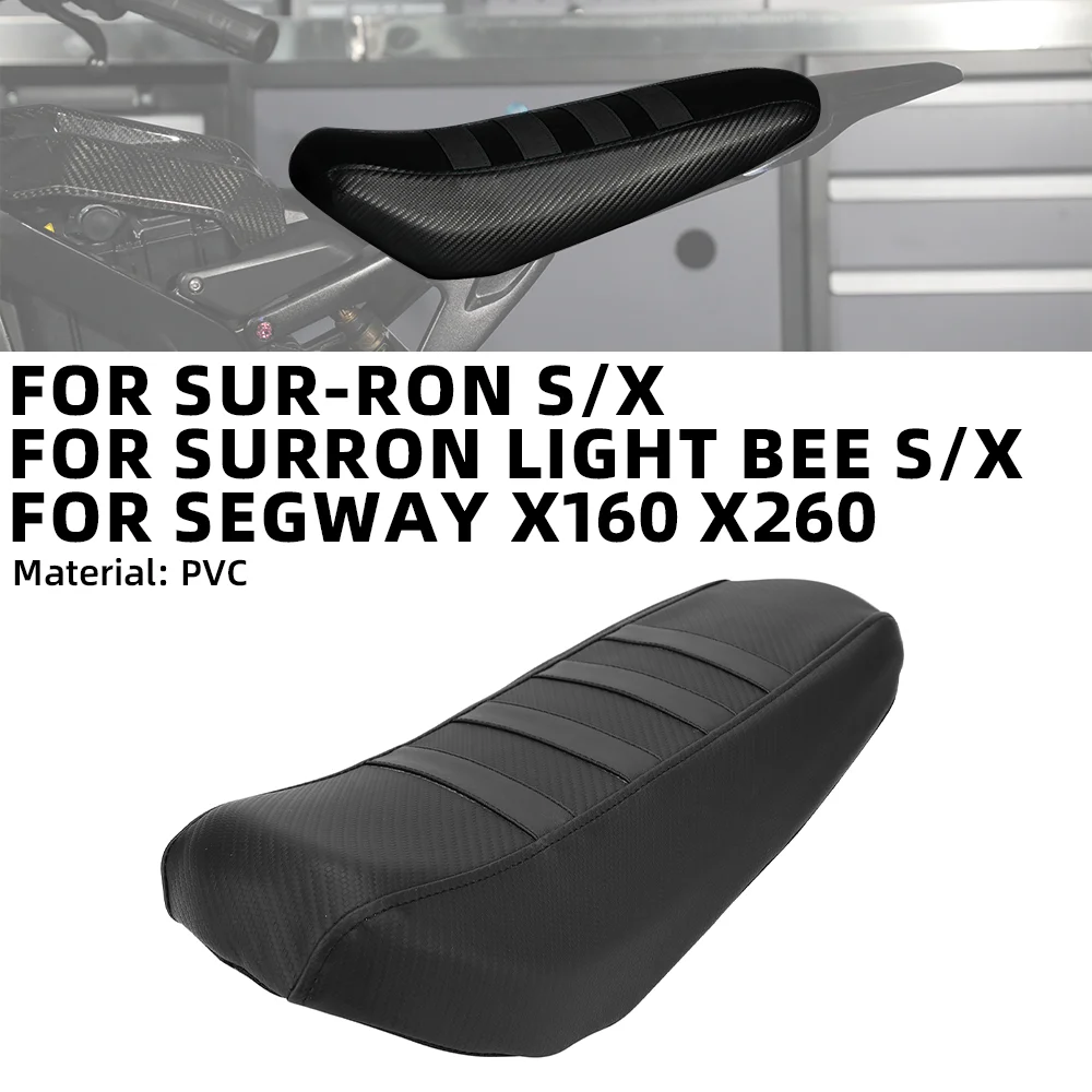 For Surron Light Bee S X Striped Soft Seat Cover PVC Anti-skid Covers Cushion New Motocross Electric Dirt Bike E-bikes