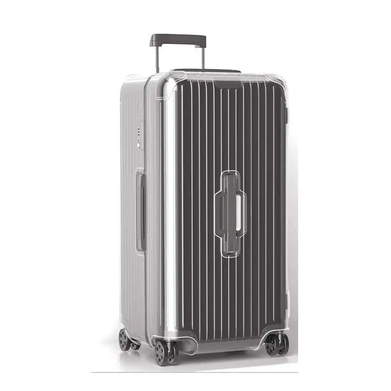 Zippered Clear PVC Luggage Cover Custom Dustproof Suitcase Protector For Hard Shell Travel Luggage All Series Accessory