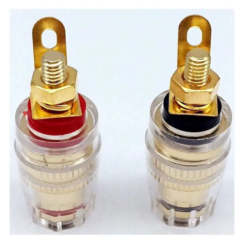 Audio Post Mounts 10Pcs 4Mm Crystal Binding Post Banana Plug Socket Connectors B