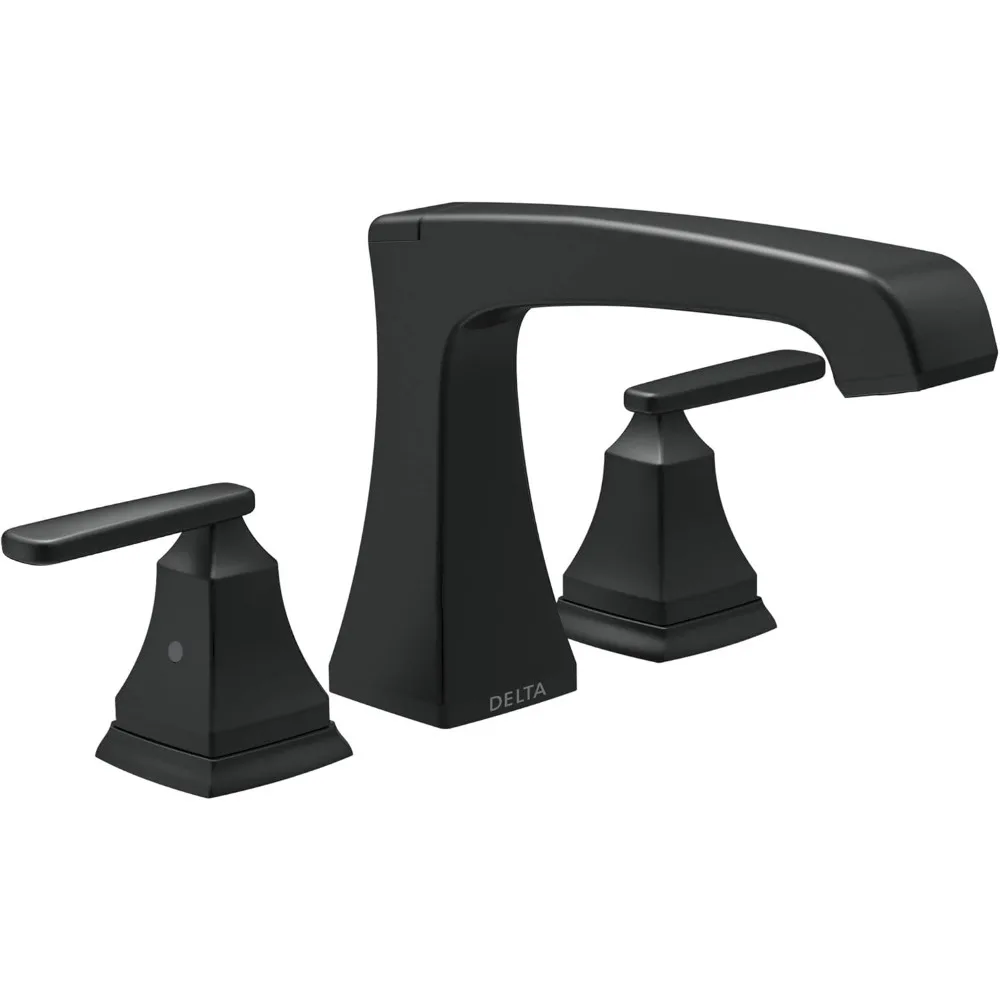 Faucet Ashlyn 2-Handle Widespread Roman Tub Faucet, Black Tub Faucet, Roman Bathtub Faucet, Delta Roman Tub Faucet, Tub Filler,