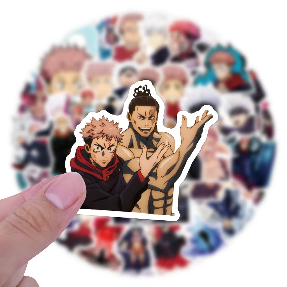 

Набор из 55 эстетичных стикеров Jujutsu Kaisen для граффити, дневников, чехлов для телефонов и скрапбукинга