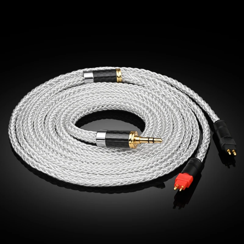 ATAUDIO 16 Strang OCC versilbertes Kopfhörerkabel 3