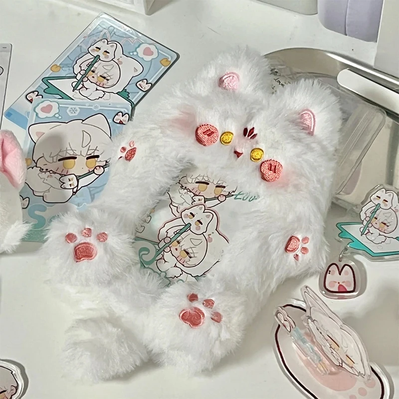 لطيف رقيق الثعلب Photocard حافظة معرف حامل بطاقة الصور للطلاب موضة بطاقات باب الحافلة كم شارات الهوية الغطاء الواقي