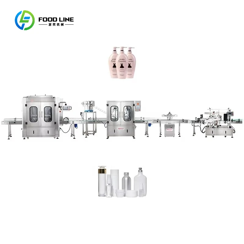 Automatic Bottleing Line Liquid Detergent Filling Filling Production Line Shampoo Filling Capping Labeling Machine Customized