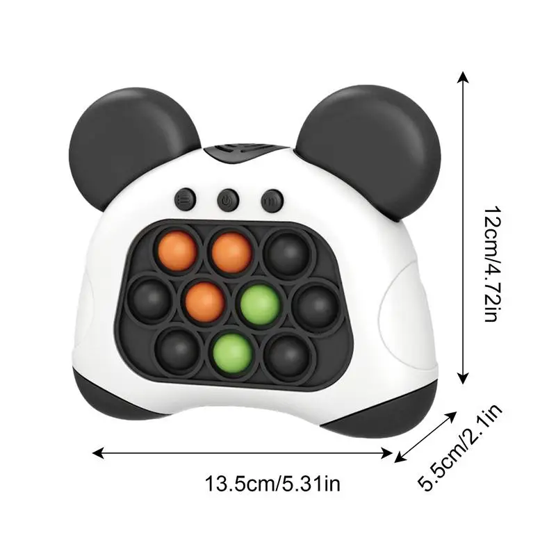 Fast Push Game Creative Fast Push Bubble Game Console Light Up Pop Game Fidget Toy con 5 modalità Fun Handheld a batteria