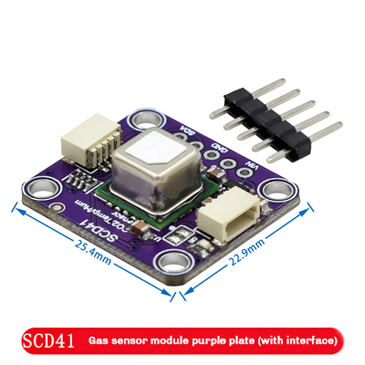 Il modulo sensore di gas ABMO SCD41 rileva la temperatura e l'umidità del biossido di carbonio CO2 in un solo sensore Comunicazione I2C B