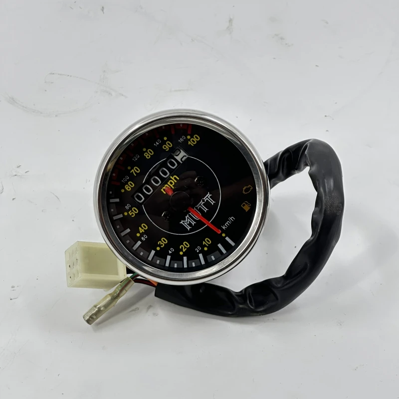 Motorcycle SPEEDOMETER - CHROME - MPH For MUTT Motorcycle Original Parts MPT-0280