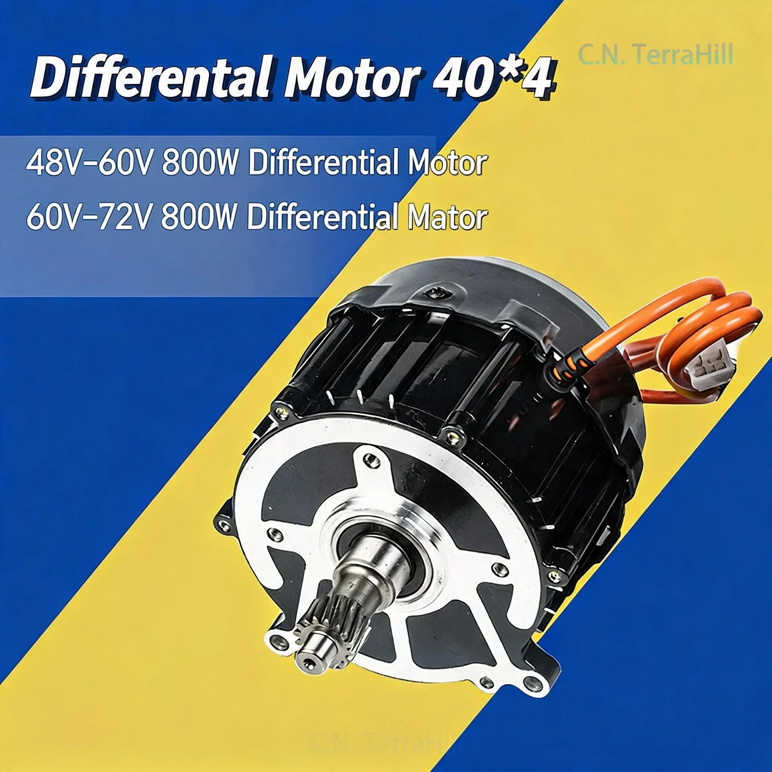 Electric Motorcycle Conversion Kit 72V - 電動スクーター用差動モーター 48V 72V 800W 40*4mm アクスル