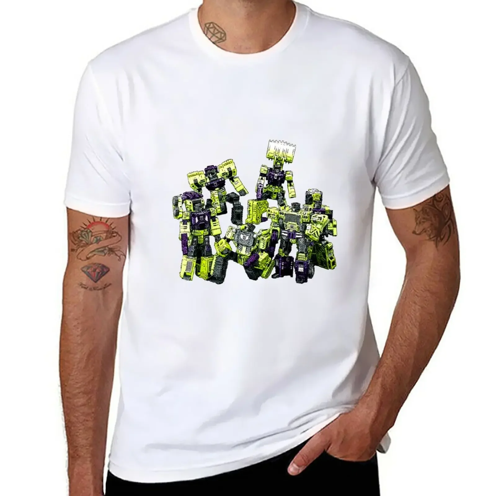 Constructicons Devastator By BX Brix T-Shirt Aesthetic clothing customs quick-drying blanks mens graphic t-shirts hip hop