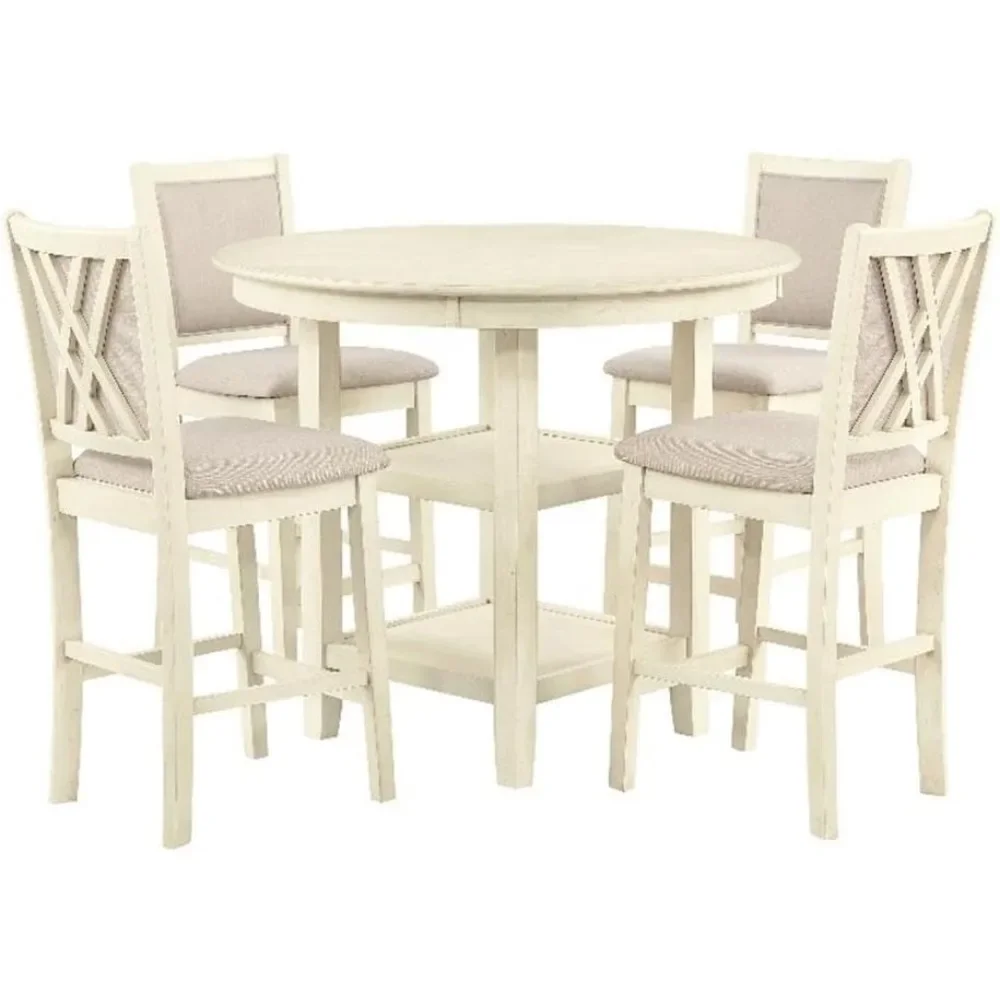 5-Piece Counter Dining Table Set