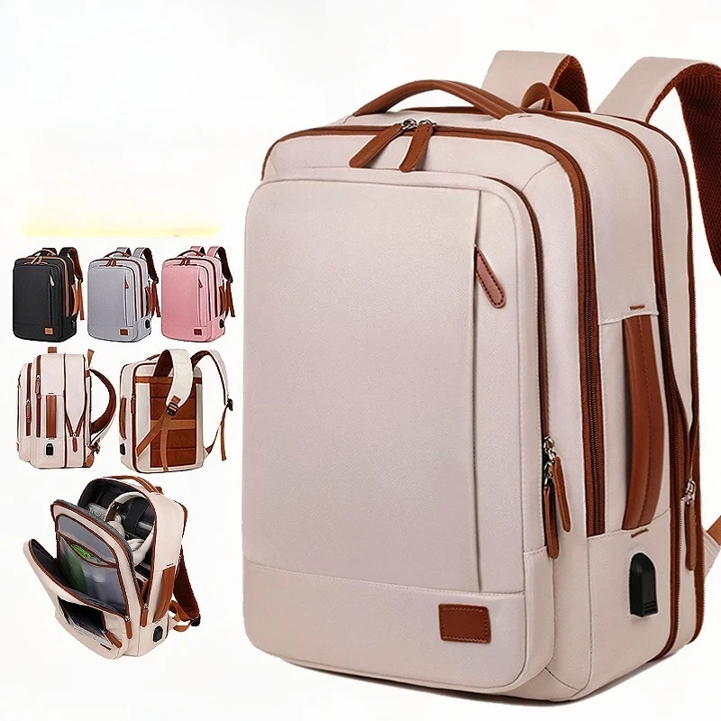 

Oxford cloth wear-resistant hand-carried backpack color collision large capacity expansion waterproof travel computer bag