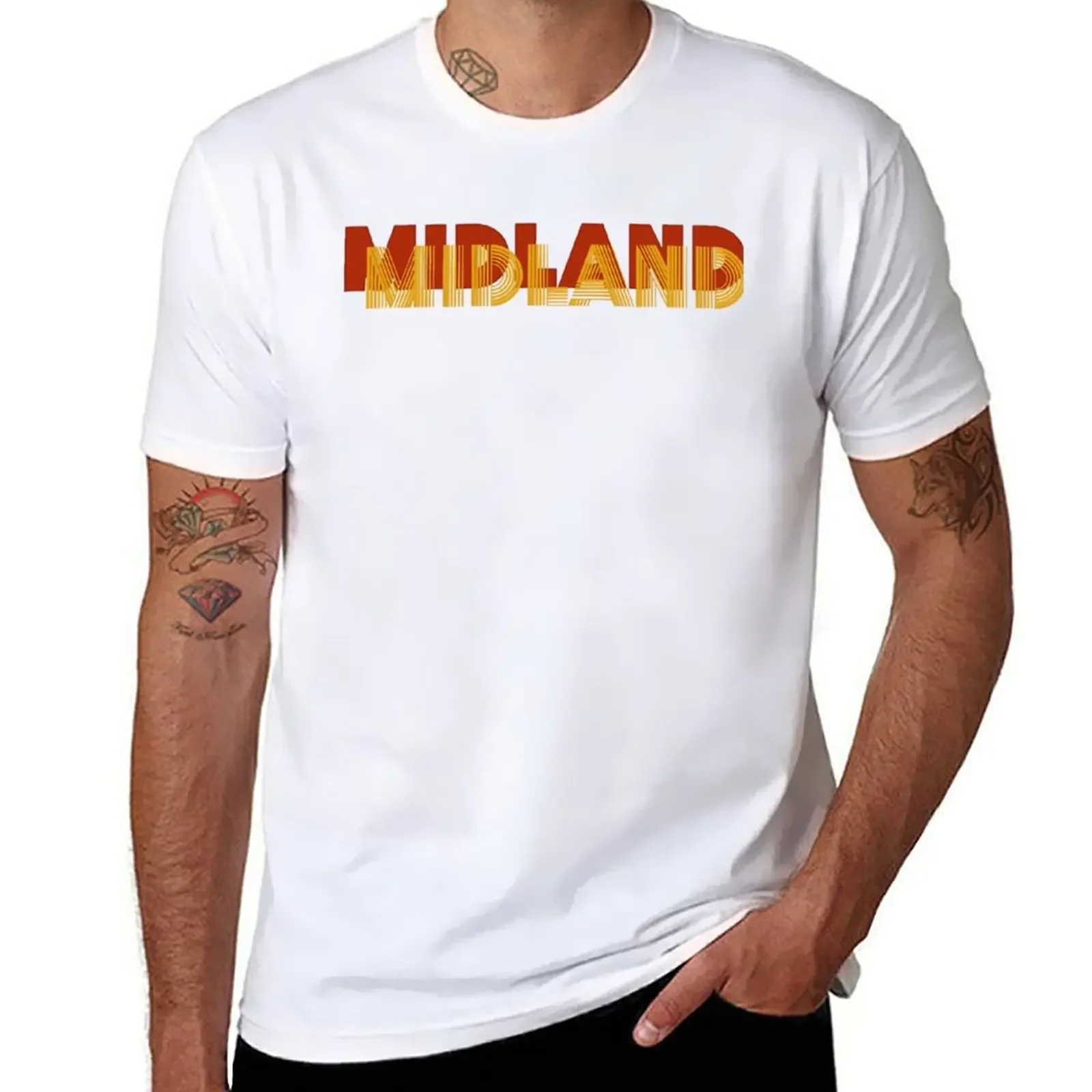 New Midlánd bánd (2) T-Shirt Short sleeve tee heavyweight t shirts man clothes sports fan t-shirts Men's t-shirt