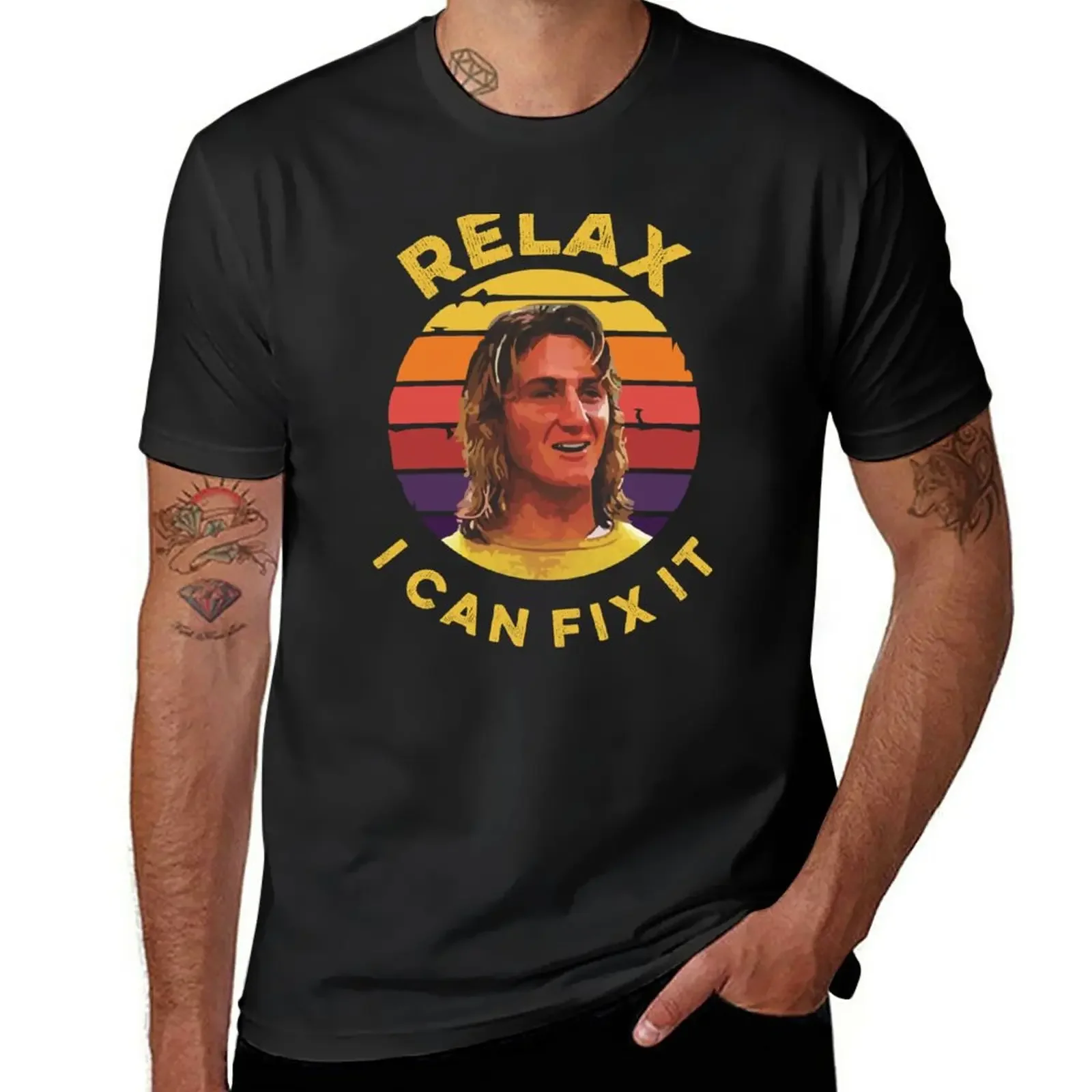 New Relax I can fix it T-Shirt t shirt man graphic t shirt Blouse Men's t-shirt