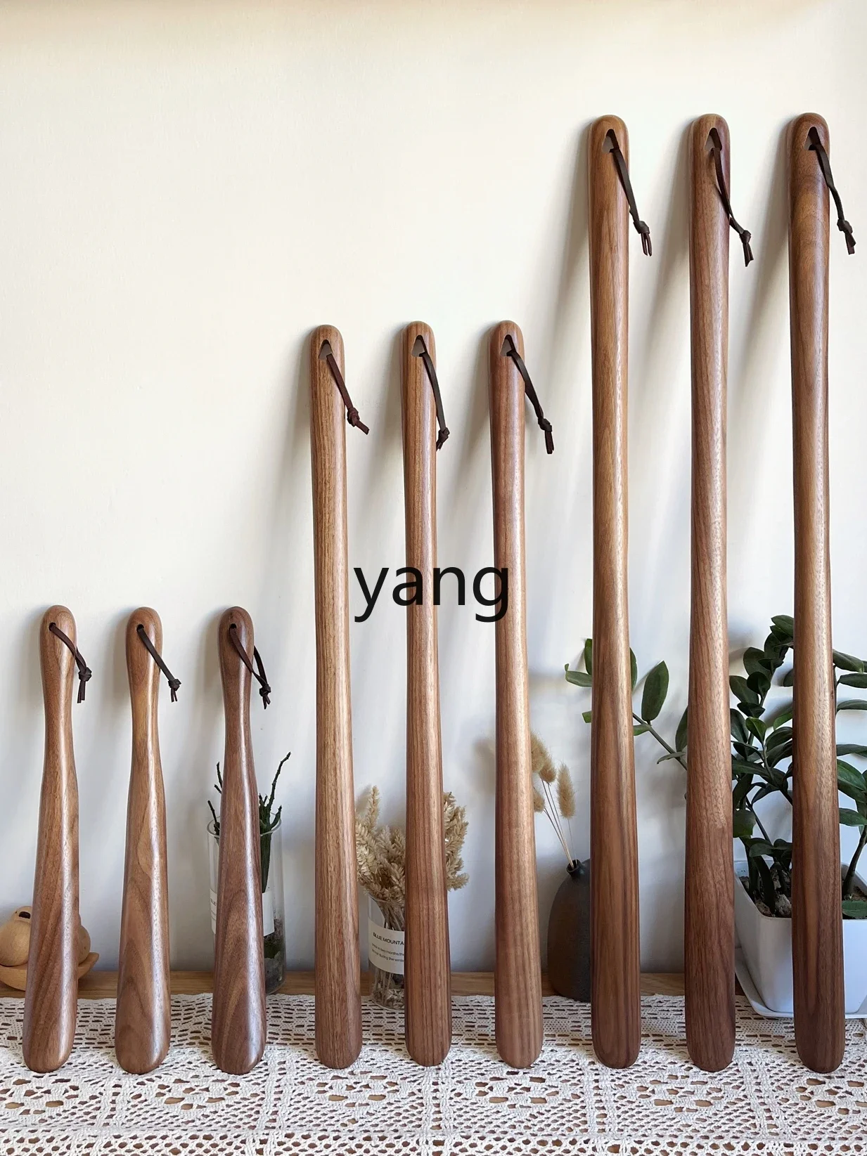 CX Solid Wood Shoehorn 60cm Lengthened 75cm Shoes Aid