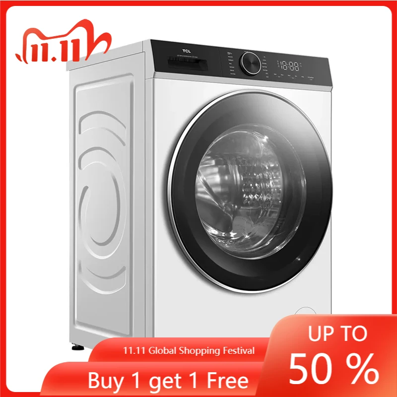 STLFCheap Price TCL 8kg/9kg Washing Machine with Dry Support Quick Wash Adding Laundry BLDC 1400rpm Inverter Self Clean 220v