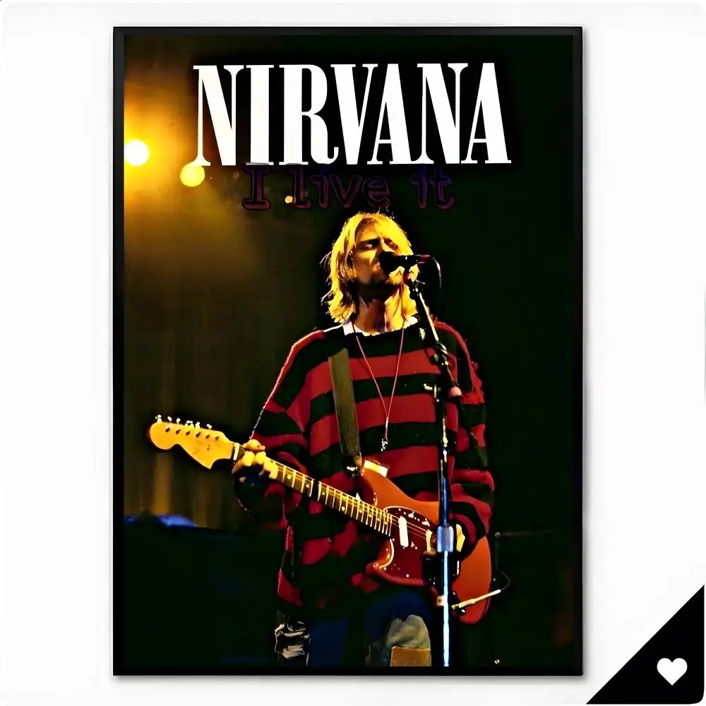Raw Cathartic Music Nirvana Poster Premium HD Decor Wall Art for Interior Room Makeover Home Accents Gift