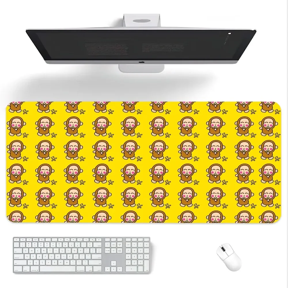 MINISO Sanrio Monkichi Mouse Pad Computer Laptop Gaming Office Wrist Guard Non Slip Keyboard Pad