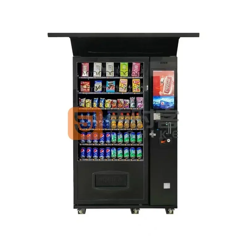 Export Europe Snack Drink Automatic Combo Vending Machine Cold Drink Water Hot food vending machine for drinks and snacks