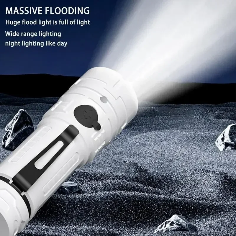 USB قابلة للشحن مصابيح كاشفة بلمبات LED السوبر مشرق مشاعل محمولة 3 طرق IPX4 مقاوم للماء المشاعل المحمولة للمشي لمسافات طويلة التخييم