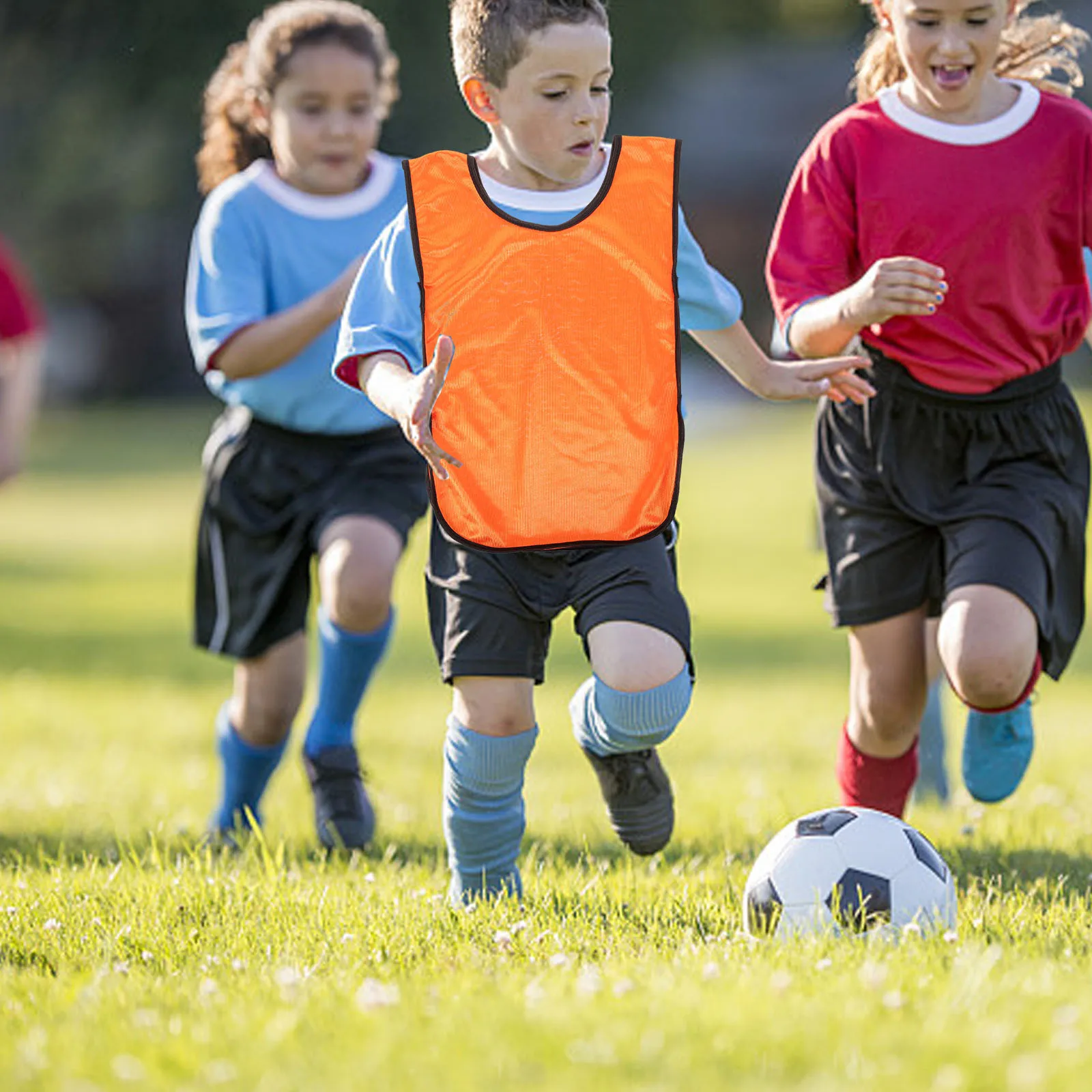 

12 Pcs Youth Football Practice Training Vest Basketball Bibs Child Sports Pinnies