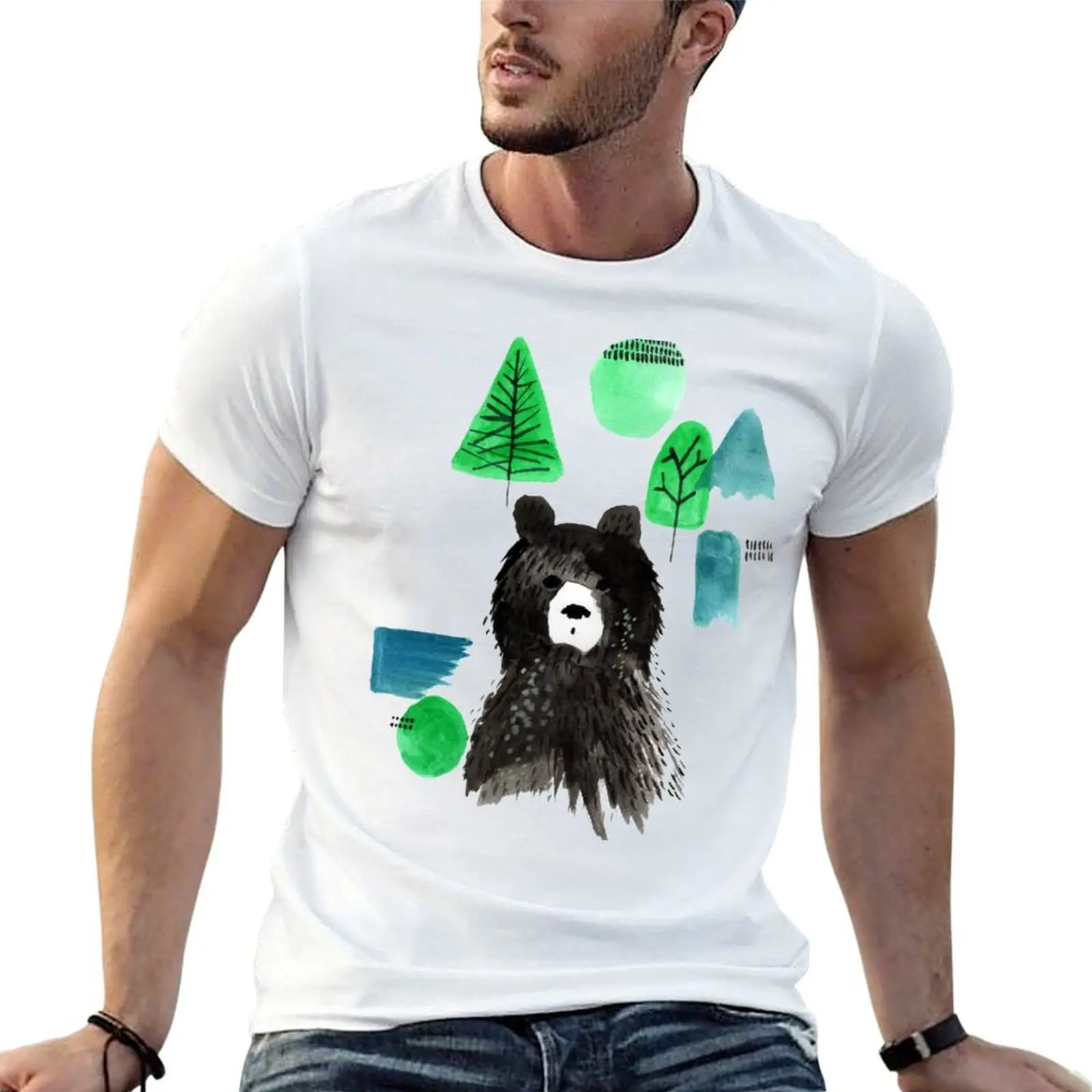 

Bernard The Bear - Teal T-Shirt anime tshirt man t shirt summer anime t shirts oversize T-shirt